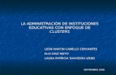 LA ADMINISTRACIÓN DE INSTITUCIONES EDUCATIVAS CON ENFOQUE DE  CLUSTERS