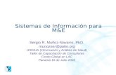Sistemas de Información para M&E