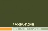 Teoría  – Alejandro H. González