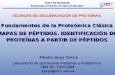 Fundamentos de la Proteómica Clásica MAPAS DE PÉPTIDOS. IDENTIFICACIÓN DE