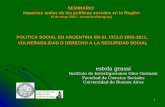 POLITICA SOCIAL EN ARGENTINA EN EL CICLO 2003-2011.