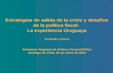 La crisis internacional ha tenido impactos acotados en Uruguay
