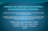 CARRERA DE INGENIER ÍA ELECTRÓNICA AUTOMATIZACIÓN Y CONTROL
