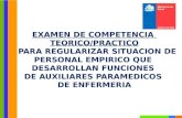 EXAMEN DE COMPETENCIA  TEORICO/PRACTICO    PARA REGULARIZAR SITUACION DE  PERSONAL EMPIRICO QUE