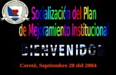 Socialización del Plan de Mejoramiento Institucional
