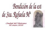 Bendición de la estatua de Sta. Rafaela Mª