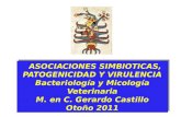 ASOCIACIONES SIMBIOTICAS, PATOGENICIDAD Y VIRULENCIA Bacteriología y Micología Veterinaria