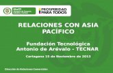 RELACIONES CON ASIA PACÍFICO Fundación Tecnológica Antonio de Arévalo - TECNAR