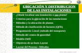 UBICACIÓN Y DISTRIBUCION DE LAS INSTALACIONES