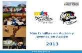 Más familias en Acción y  Jóvenes en Acción  2013