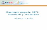 Hemorragia posparto ( HPP ):  Prevención y tratamiento