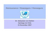 Reinsurance /  Reaseguro / Resseguro
