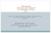 Panorama  del mercado laboral  en América Latina