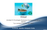 Unidad IV Ecología Humana Contaminación y  Salud. “La contaminación  del aire”
