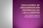 Indicadores de descomposición microbiana de los alimentos
