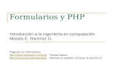 Formularios y PHP