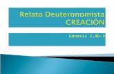 Relato  Deuteronomista  CREACIÓN