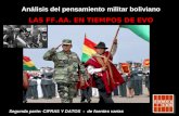 Análisis del pensamiento militar boliviano LAS FF.AA. EN TIEMPOS DE EVO