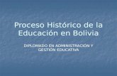 Proceso Histórico de la Educación en Bolivia