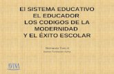 El SISTEMA EDUCATIVO EL EDUCADOR  LOS CODIGOS DE LA MODERNIDAD  Y EL ÉXITO ESCOLAR