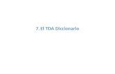 7. El TDA Diccionario
