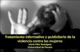 Tratamiento informativo y publicitario de la violencia contra las mujeres María Pilar  Rodríguez