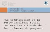 “La comunicación de la responsabilidad social corporativa a través de los informes de progreso”