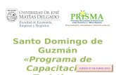Santo Domingo de Guzmán «Programa de Capacitación Turística».