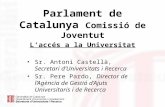 Parlament de Catalunya  Comissió de Joventut