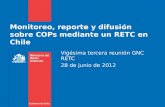 Monitoreo, reporte y difusión sobre COPs mediante un RETC en Chile