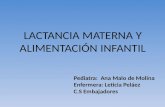 LACTANCIA MATERNA Y ALIMENTACIÓN INFANTIL