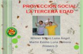 PROYECCION SOCIAL LA TERCERA EDAD