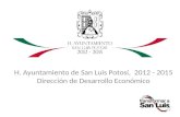 H. Ayuntamiento de San Luis Potosí,  2012 - 2015 Dirección de Desarrollo Económico