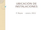 UBICACIÓN DE INSTALACIONES