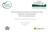 EVALUACION DE SUELOS AGRICOLAS DEL ORIENTE ANTIOQUEÑO RED DE HORTALIZAS