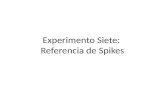Experimento Siete :  Referencia  de Spikes