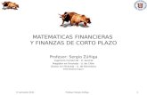 MATEMATICAS FINANCIERAS  Y FINANZAS DE CORTO PLAZO