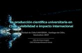 La producción científica universitaria en Chile : visibilidad e impacto internacional