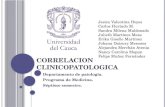CORRELACION CLINICOPATOLOGICA