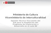 Ministerio de Cultura Viceministerio de Interculturalidad
