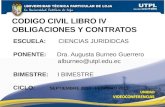 CODIGO CIVIL  LIBRO IV OBLIGACIONES Y  CONTRATOS