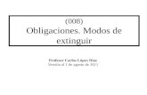 (008) Obligaciones. Modos de extinguir