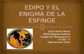 EDIPO Y EL ENIGMA DE LA ESFINGE