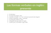 Las formas verbales en inglés: presente