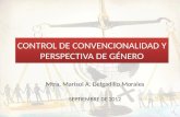 CONTROL DE CONVENCIONALIDAD Y PERSPECTIVA DE GÉNERO