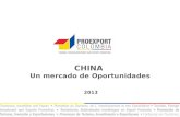 CHINA  Un mercado de Oportunidades  2013