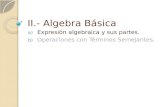 II.- Algebra Básica