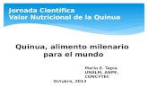 Jornada Científica Valor Nutricional de la Quinua