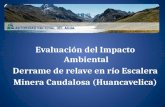 Evaluación del Impacto Ambiental   Derrame de relave en río Escalera