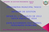 INFORME  DE GESTION PERSONERIA  TASCO 2013